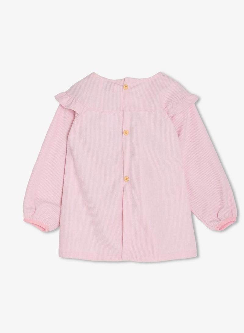 Pinata Long Sleeve Floral Print Collar Dress - Image 2